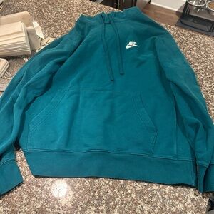 Nike Teal Hoodie with Front Pocket